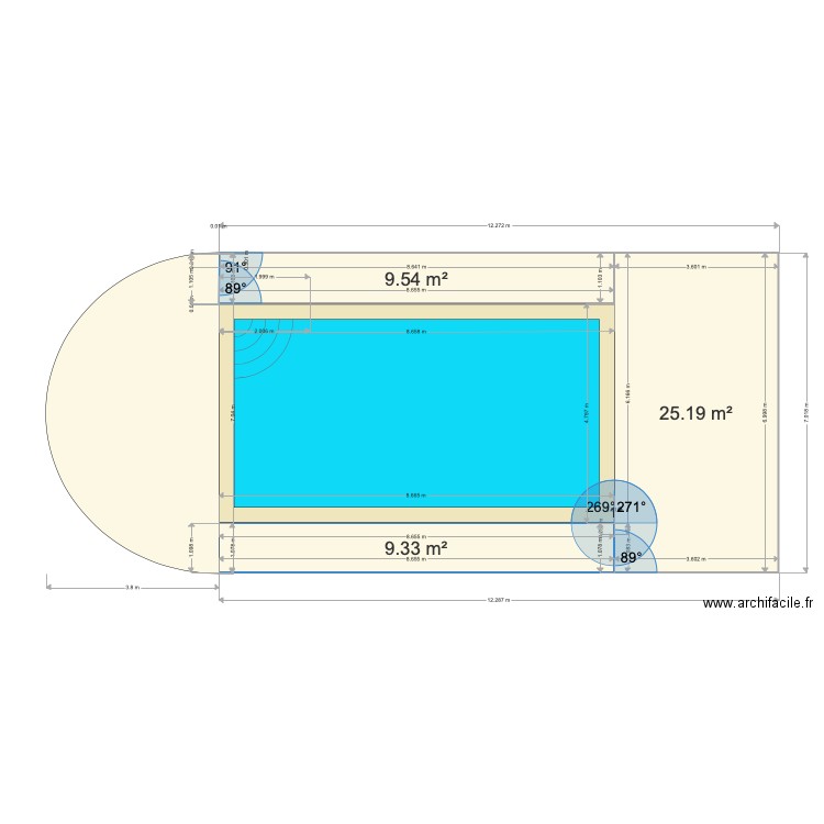 PISCINE 1. Plan de 0 pièce et 0 m2