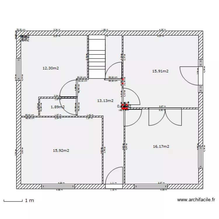 maison avant. Plan de 