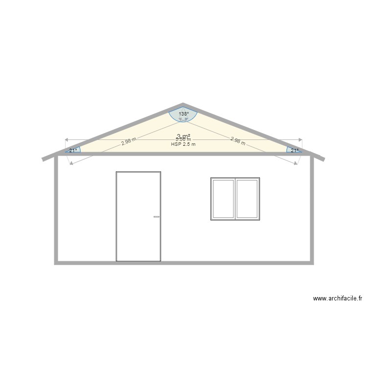 chalet ulmman facade est. Plan de 0 pièce et 0 m2