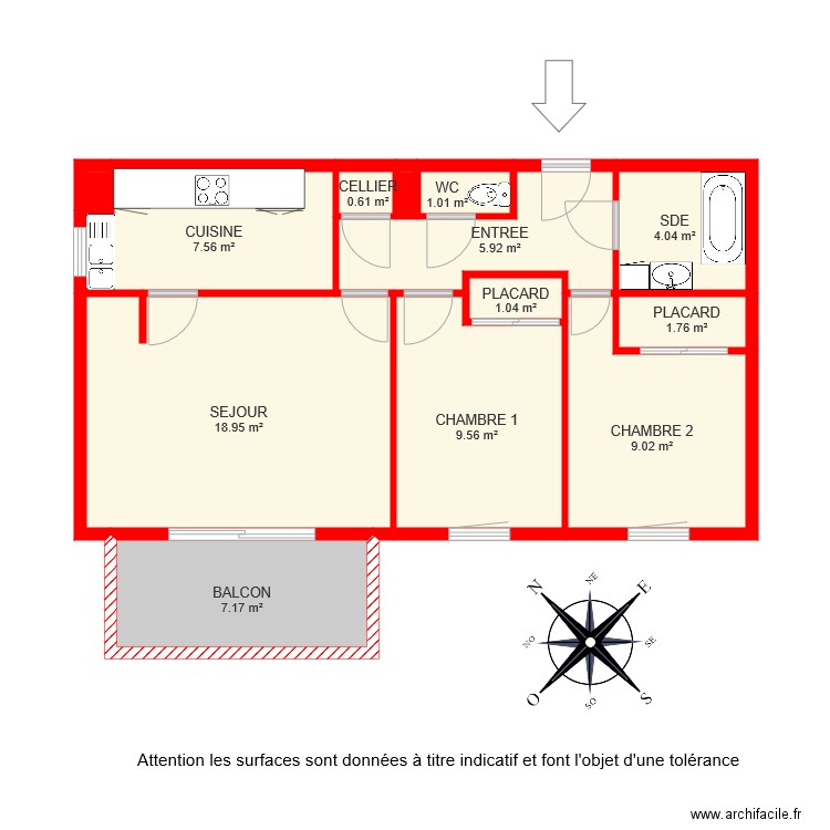 bi 6468 ouafae . Plan de 0 pièce et 0 m2