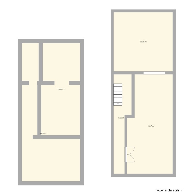 Cuisine chaussée Ixelles. Plan de 0 pièce et 0 m2