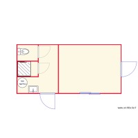 Projet Kube Kubzen Bungalow refectoire et Sanitaire 6m 