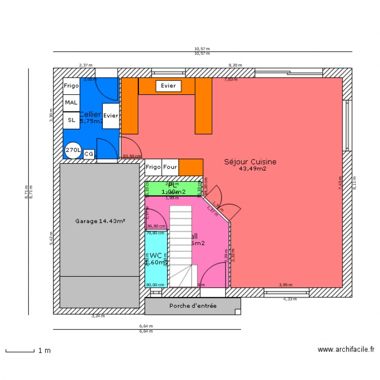 LECOCQ LAFITTE Rdc. Plan de 0 pièce et 0 m2