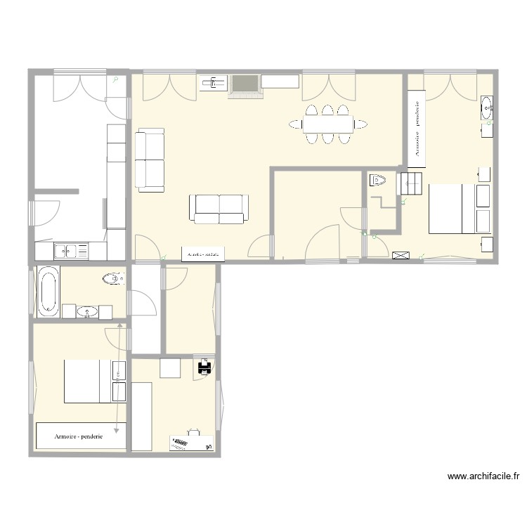 plan étage   . Plan de 0 pièce et 0 m2