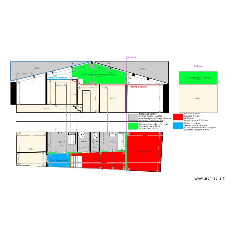181106 Maison Zone sanitaire REF V1. Plan de 0 pièce et 0 m2