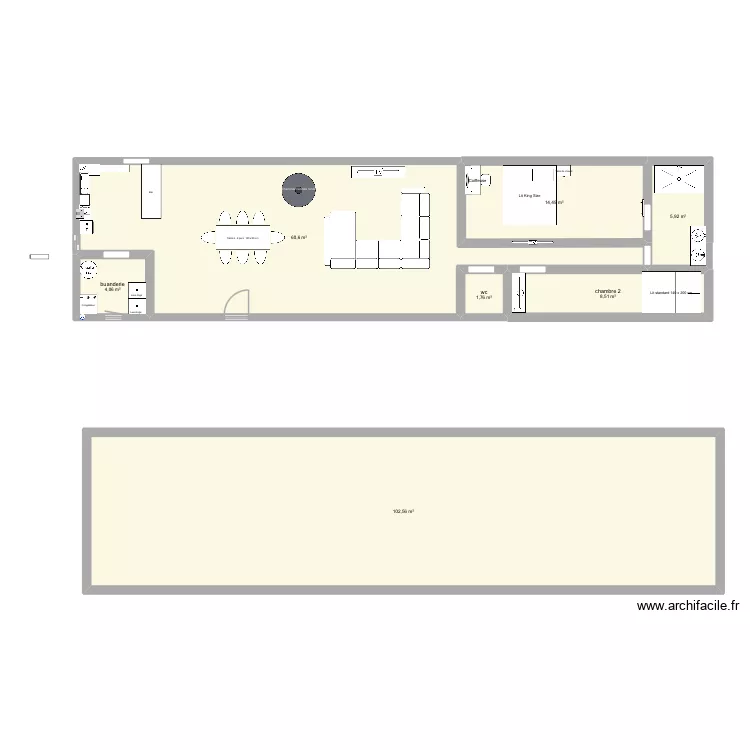 plan avec meubles. Plan de 7 pièces et 198 m² plan avec meubles. Plan de 7 pièces et 198 m²