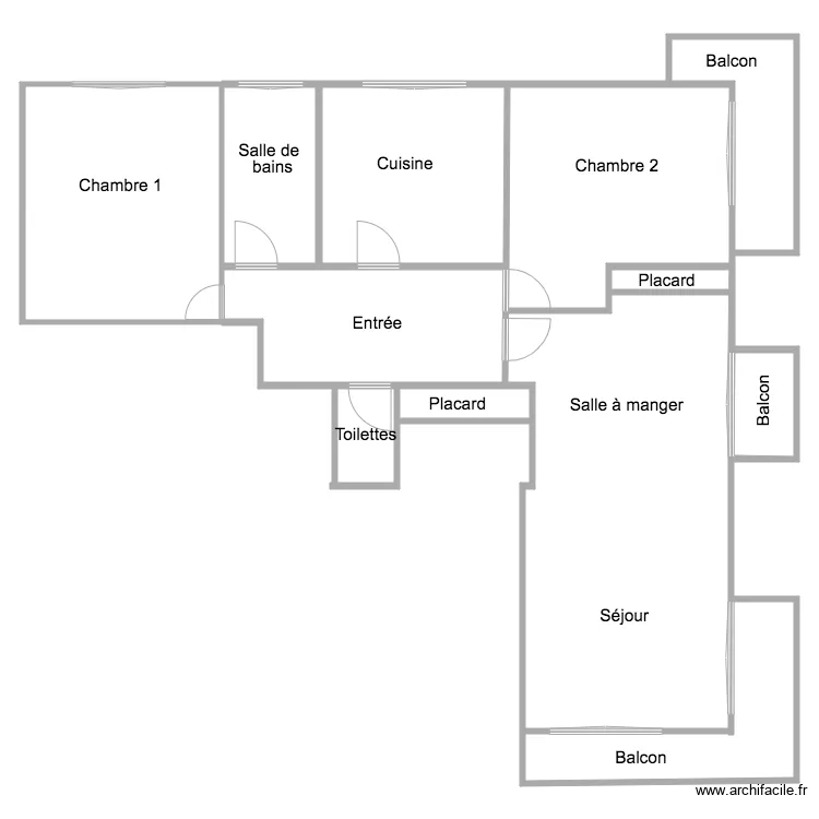 Plan 85m2 75016. Plan de Plan 85m2 75016. Plan de