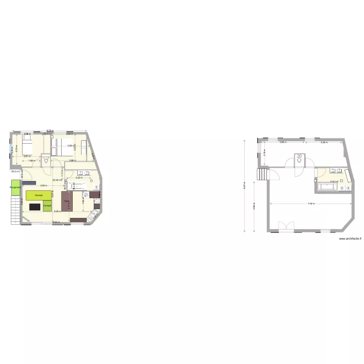 Maison Cannes v1. Plan de 