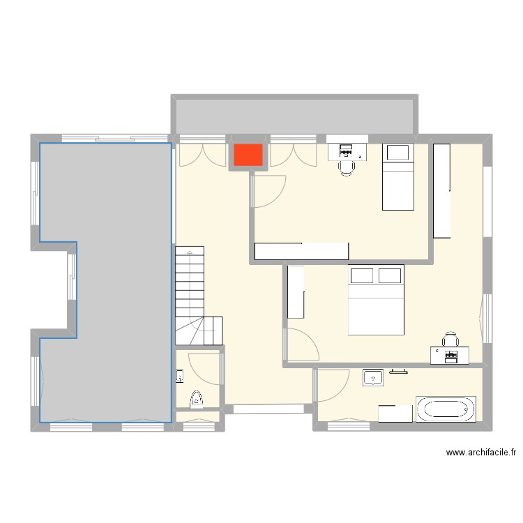 Célia-7 - Etage. Plan de 9 pièces et 97 m2