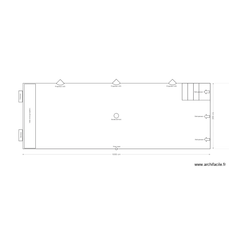 1000x350x150H. Plan de 