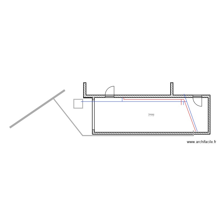 Plan garage / Projet Construction. Plan de 0 pièce et 0 m2