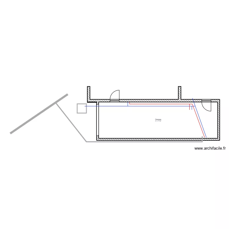Plan garage / Projet Construction. Plan de 