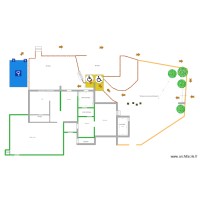 Buissière - plan du bati après travaux -  rampe plateforme