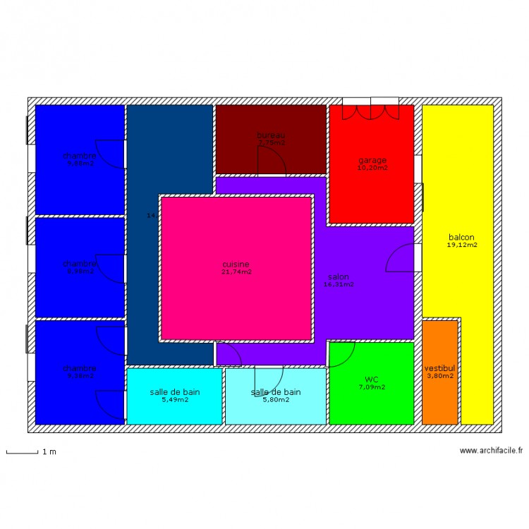 Pavillon-Majokko-5D. Plan de 0 pièce et 0 m2