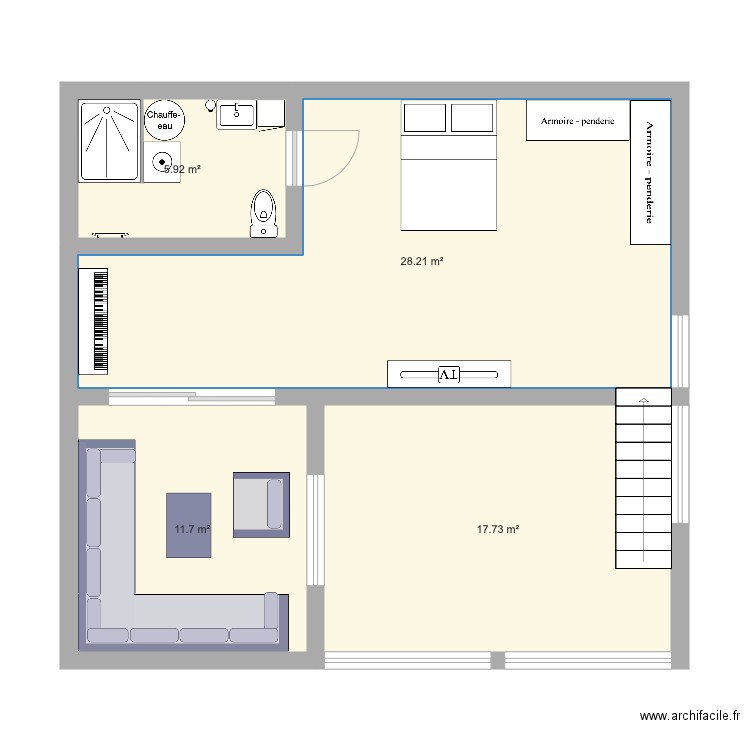 étage. Plan de 0 pièce et 0 m2