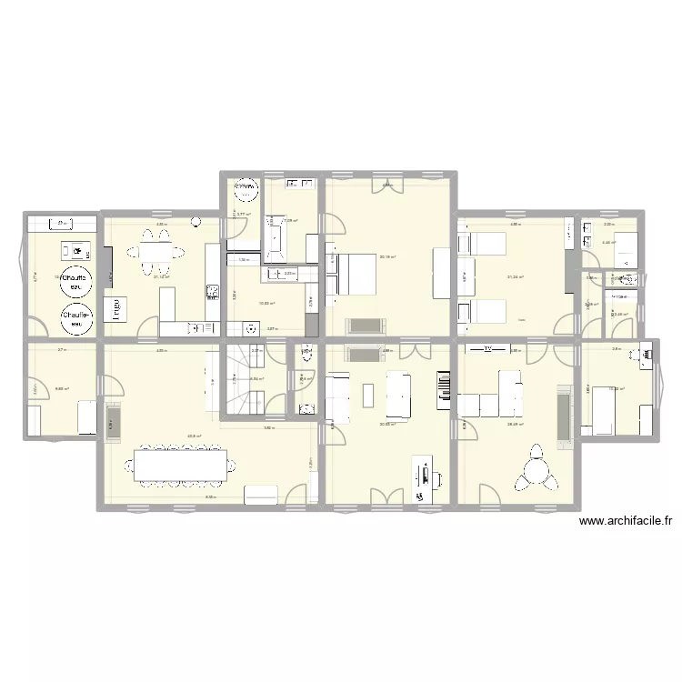 Maison principale Chevagnes. Plan de 
