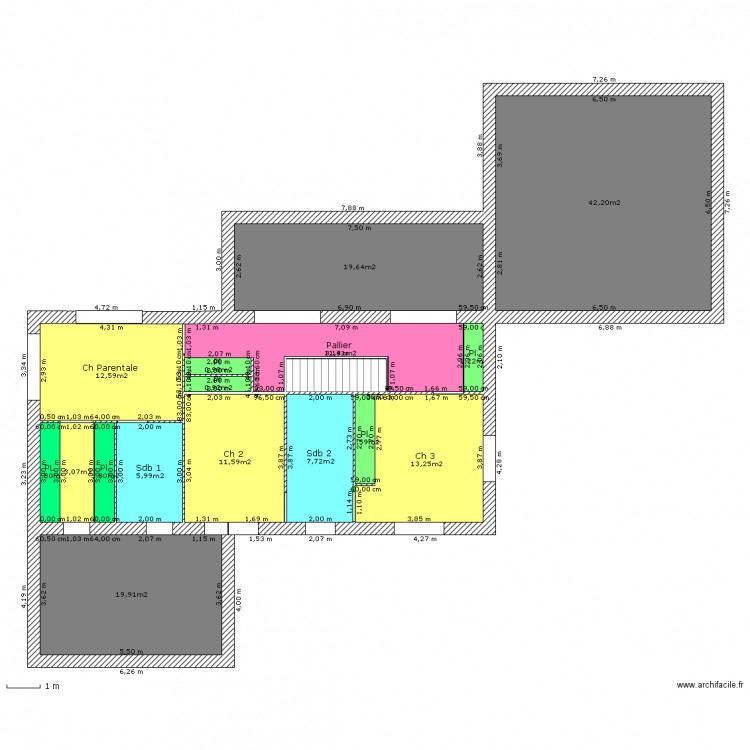 LEROY 3 Etage. Plan de 0 pièce et 0 m2