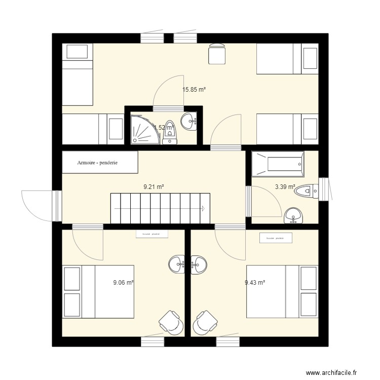 auberge. Plan de 0 pièce et 0 m2