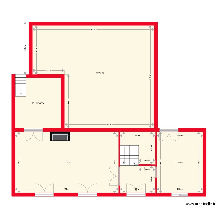 BI1999 côté. Plan de 0 pièce et 0 m2