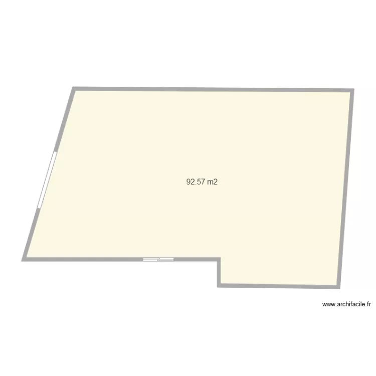 Superette le guerno Plan actuel hangar. Plan de 