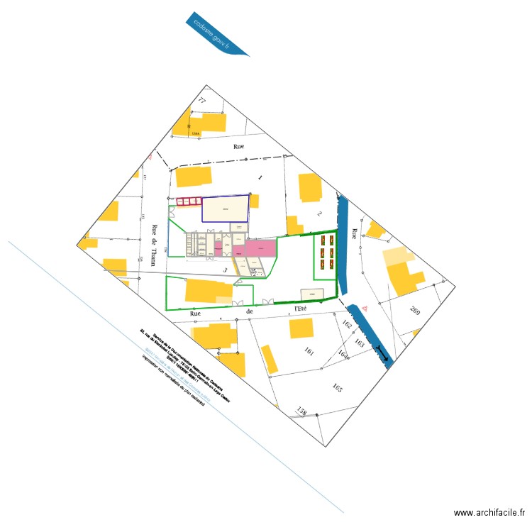 grange a. Plan de 28 pièces et 887 m2