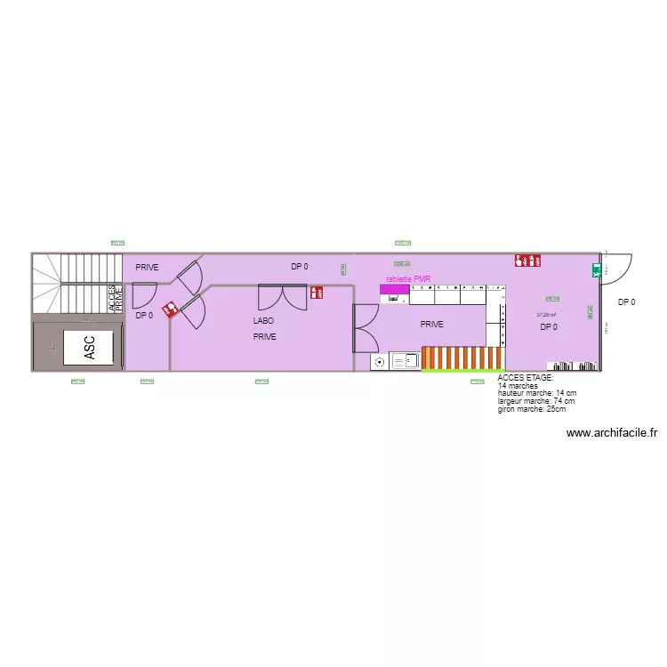 GVELLA RDC AVANT TRAVAUX. Plan de GVELLA RDC AVANT TRAVAUX. Plan de
