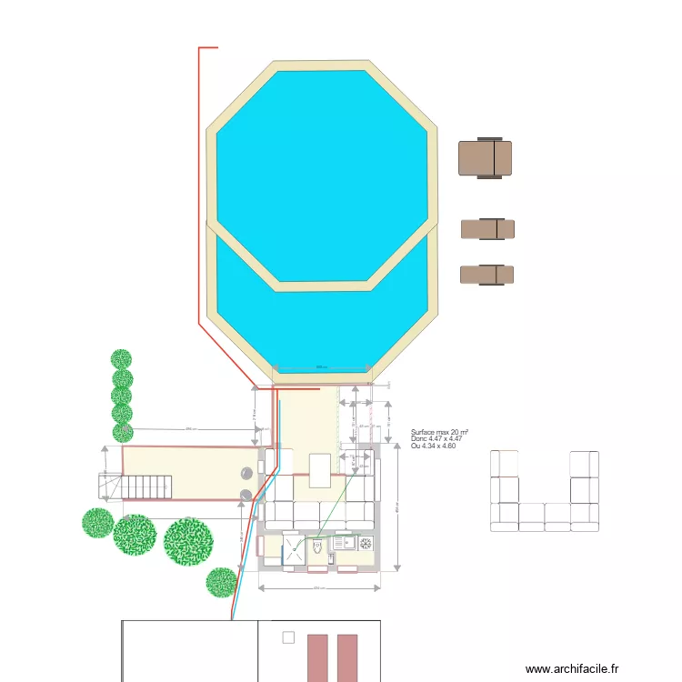 Epina Pool House et cave 5. Plan de Epina Pool House et cave 5. Plan de