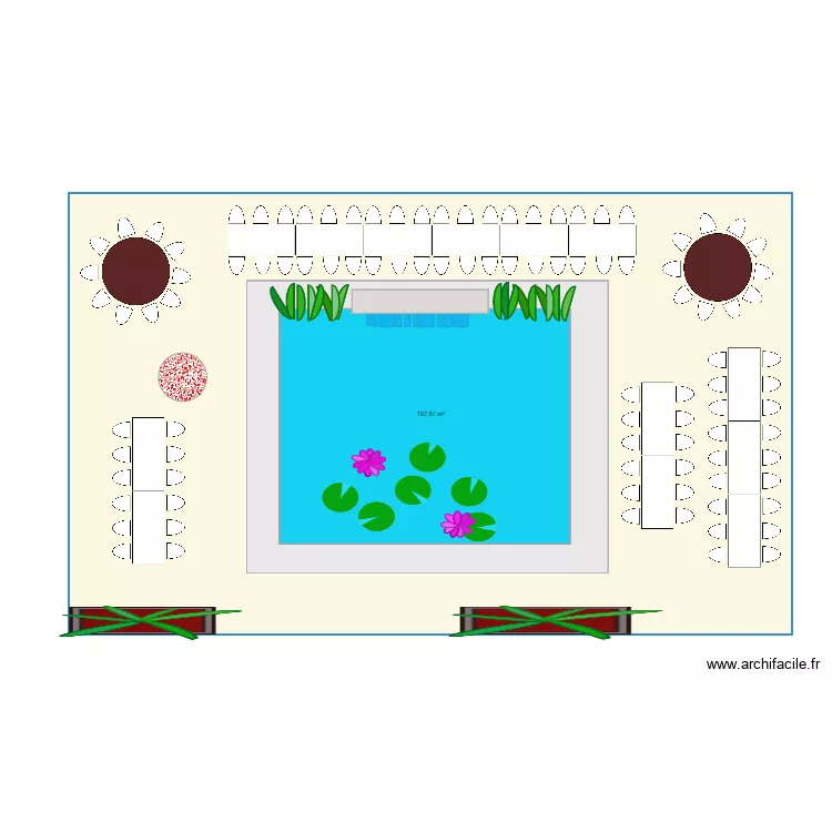 plan patio Perrotin. Plan de 