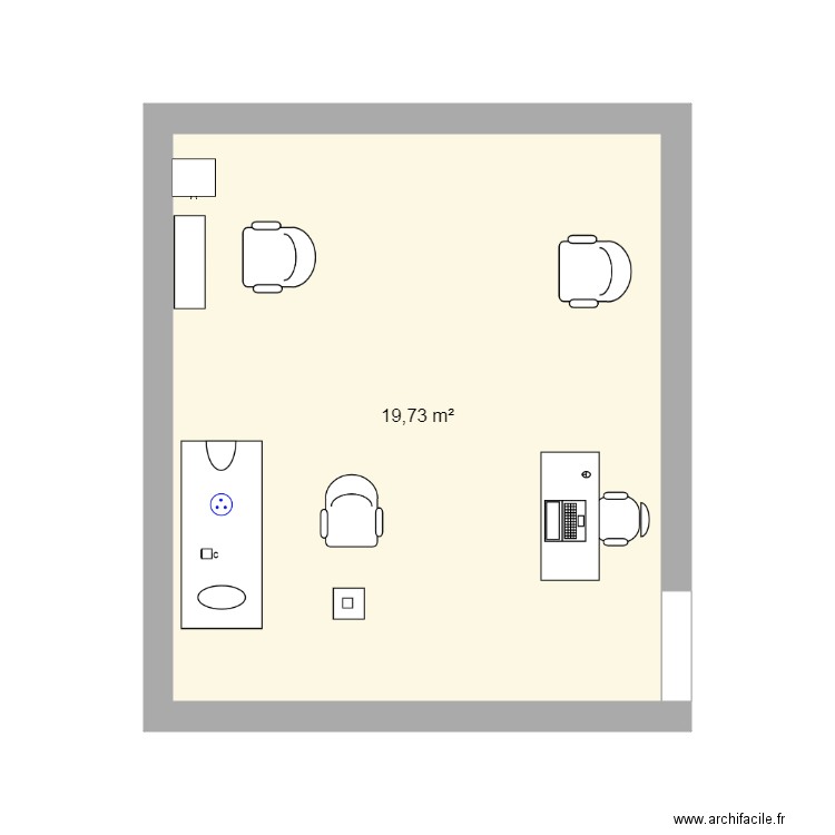 plomberie salon association les lucioles. Plan de 0 pièce et 0 m2