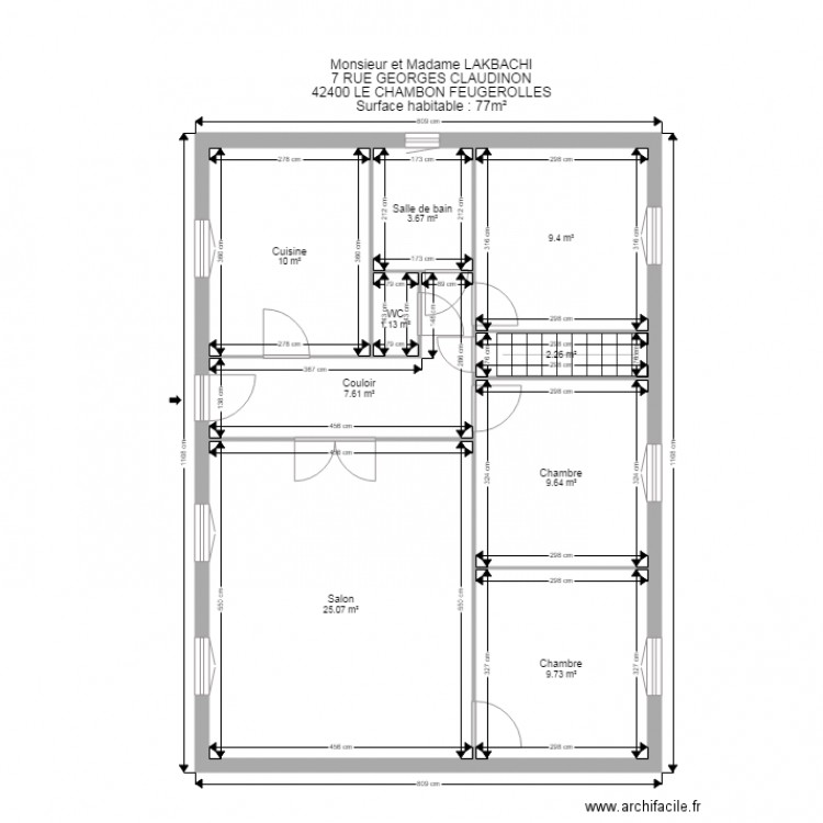 LAKBACHI. Plan de 0 pièce et 0 m2