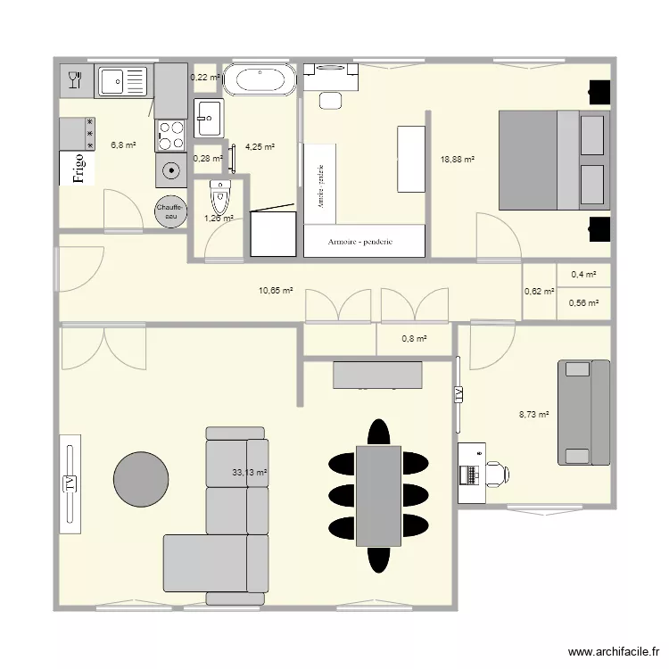 appartement fini modification 1. Plan de appartement fini modification 1. Plan de