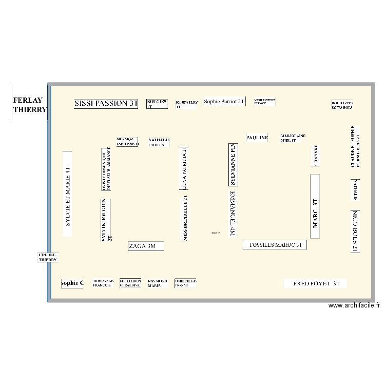 CLUNY. Plan de 1 pièce et 484 m2