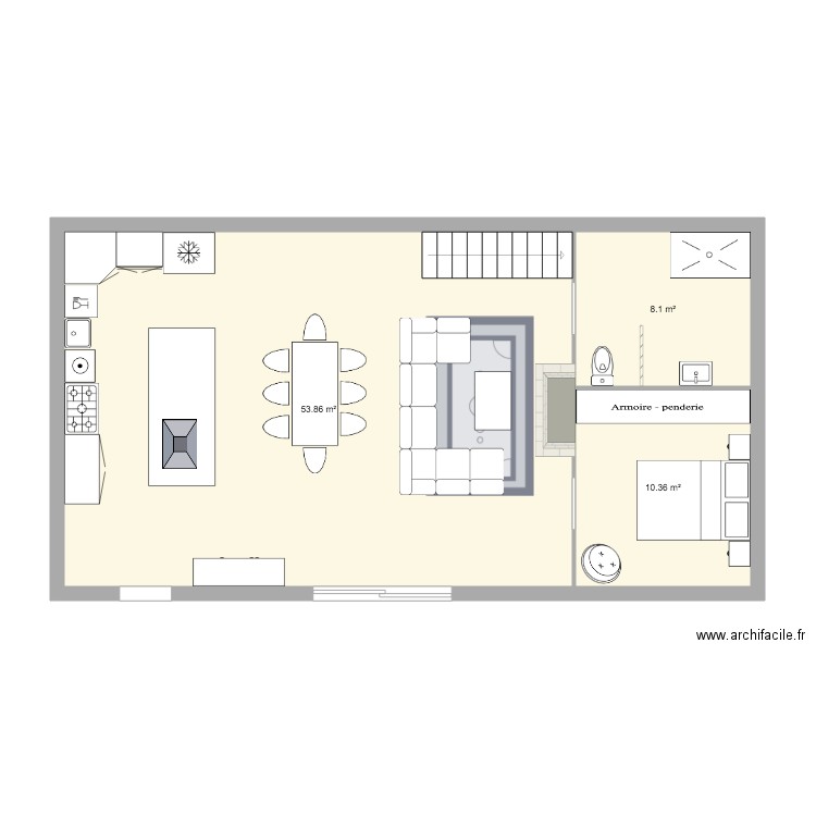 MAison de campagne. Plan de 0 pièce et 0 m2