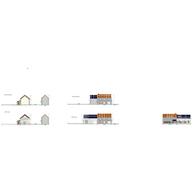 facade ouest maj. Plan de 0 pièce et 0 m2