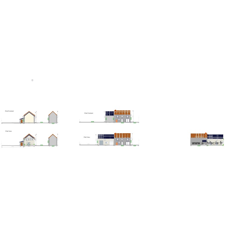 facade ouest maj. Plan de 14 pièces et 398 m2