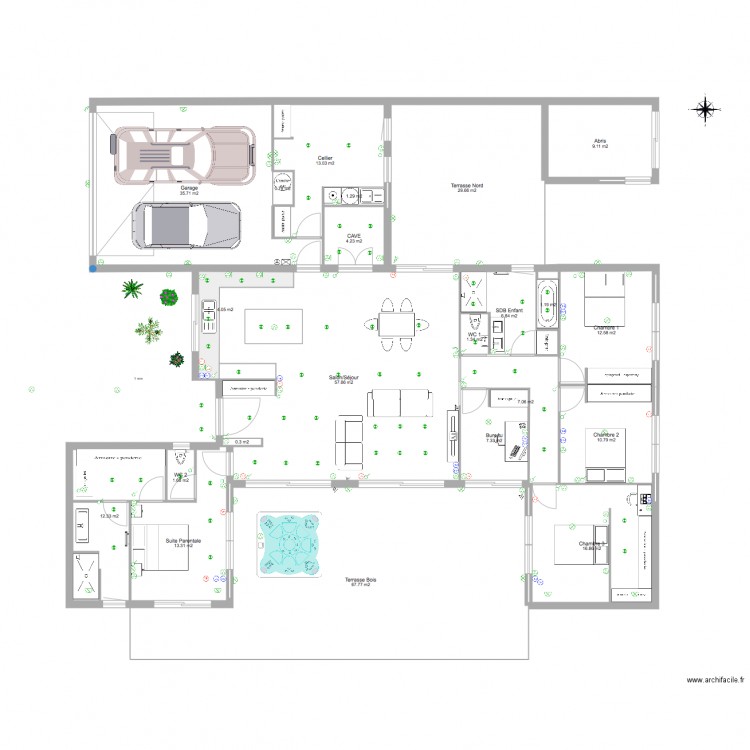 Maison Bretagne de Marsan. Plan de 0 pièce et 0 m2