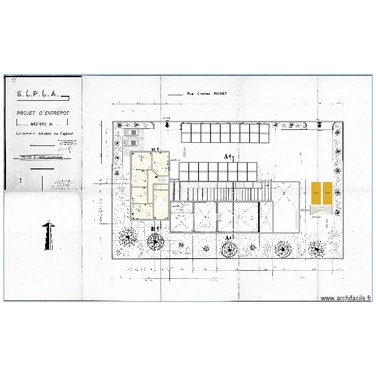 extension 8m R+1 n°1. Plan de 13 pièces et 633 m2