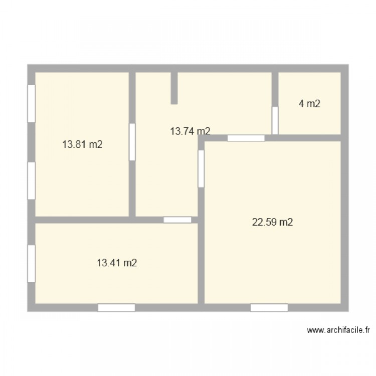 1 étage maison 80 m2 a. Plan de 0 pièce et 0 m2