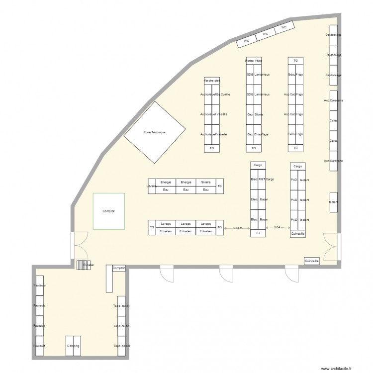 Plan de Masse 2D Rouen Est. Plan de 0 pièce et 0 m2