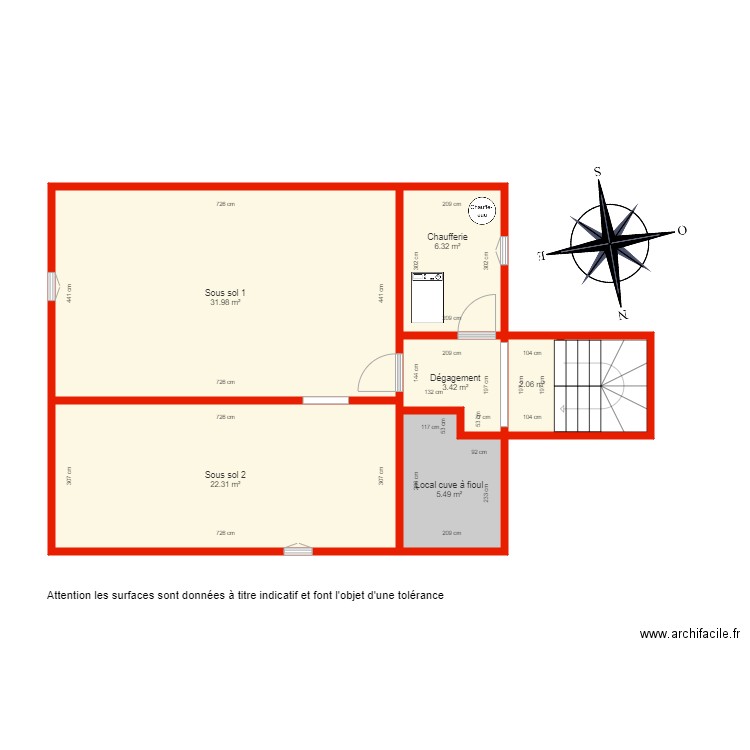 BI 4750 rdc côté. Plan de 0 pièce et 0 m2