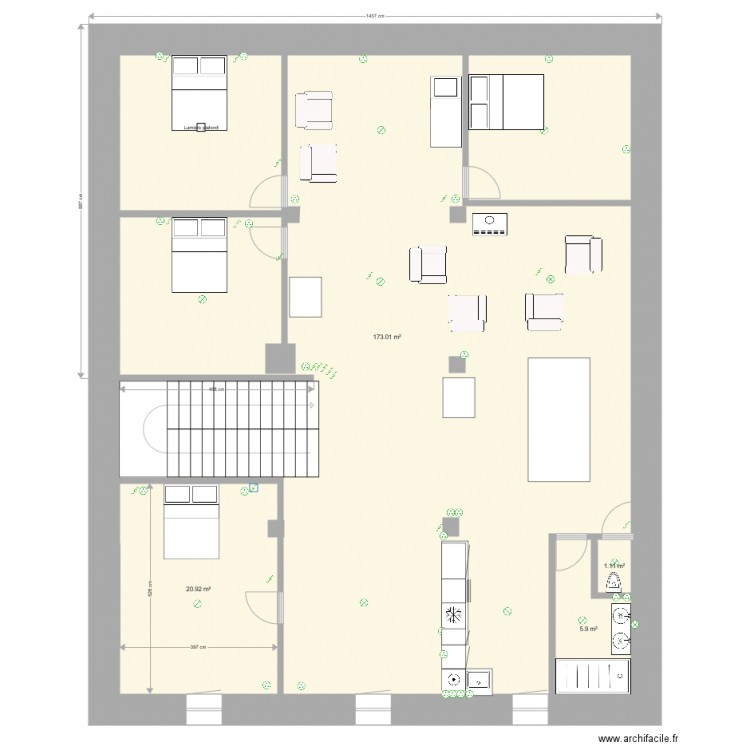 ESAIN cuiisine17fev. Plan de 0 pièce et 0 m2