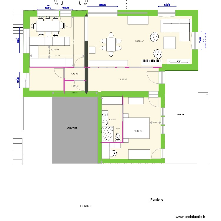 Permis de construire. Plan de 0 pièce et 0 m2