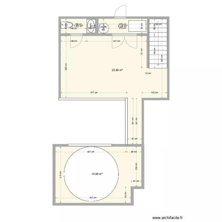 mezzanine Amélie. Plan de mezzanine Amélie. Plan de