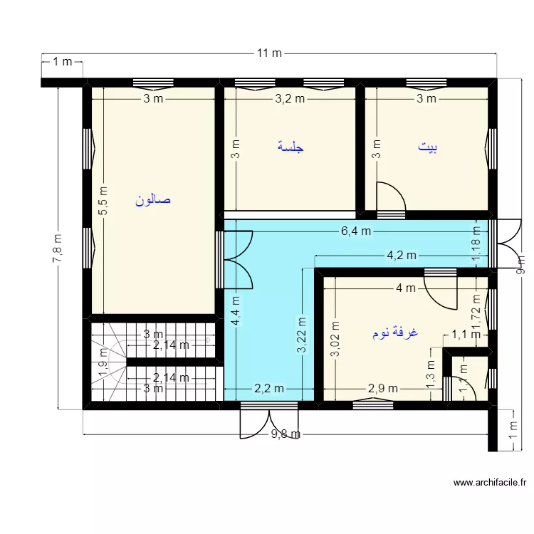 Plan 8X10 Client 34 71 35 90 V. Plan de 7  et 67 m²