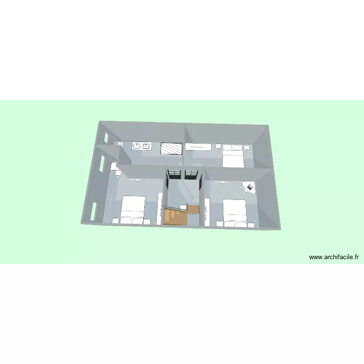 Quentin. Plan de 5  et 64 m²