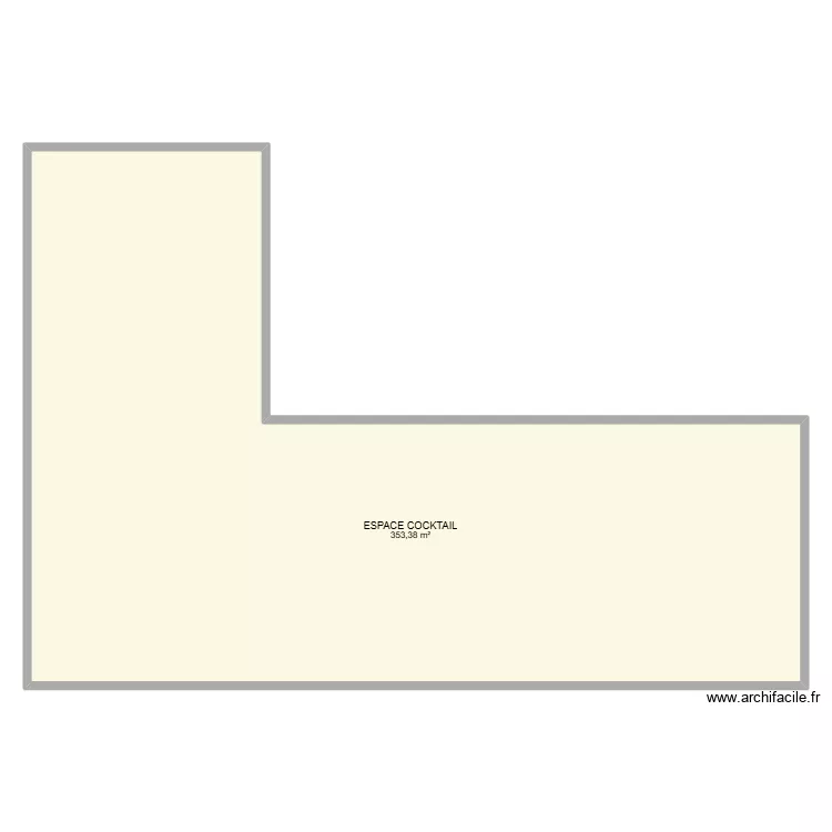 VALENTINNA ET FRANSISCO COCKTAIL. Plan de 1  et 353 m²