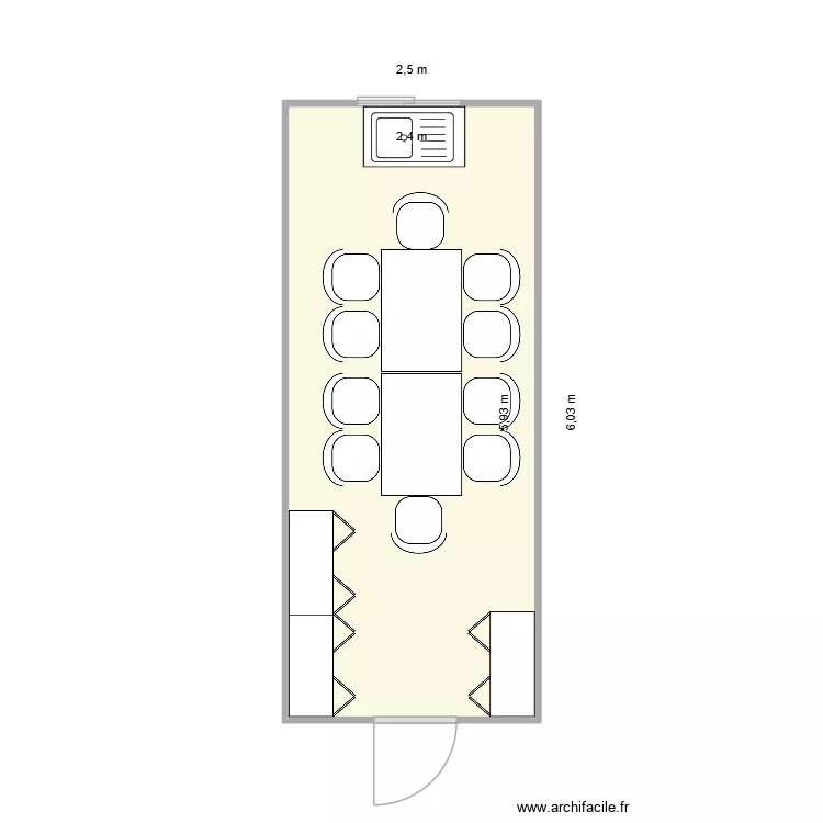 D3E CHANTIER PONT EN ROYANS 38680. Plan de 1  et 14 m²