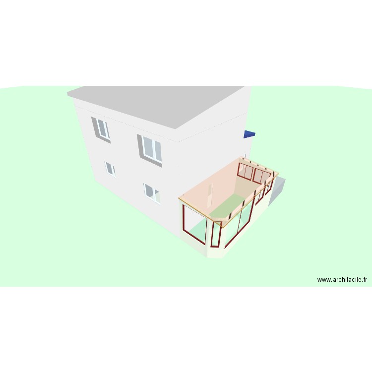 La Salle. Plan de 5 pièces et 162 m2