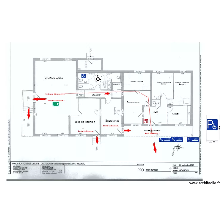 Le Petit Mas  :  Accessibilit&eacute; S&eacute;curit&eacute;. Plan de 