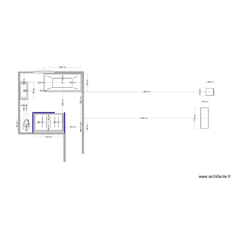 Salle de Bain Parentale 2. Plan de 